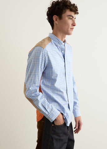 Cotton Check Quilted Nylon Shirt