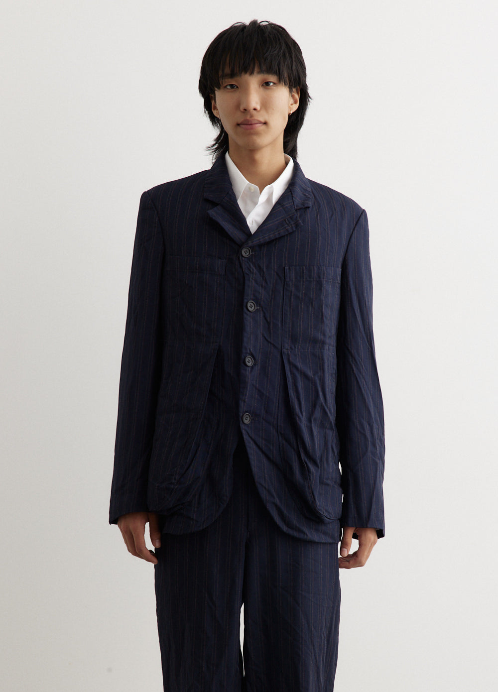 Garment Dyed Stripe Jacket