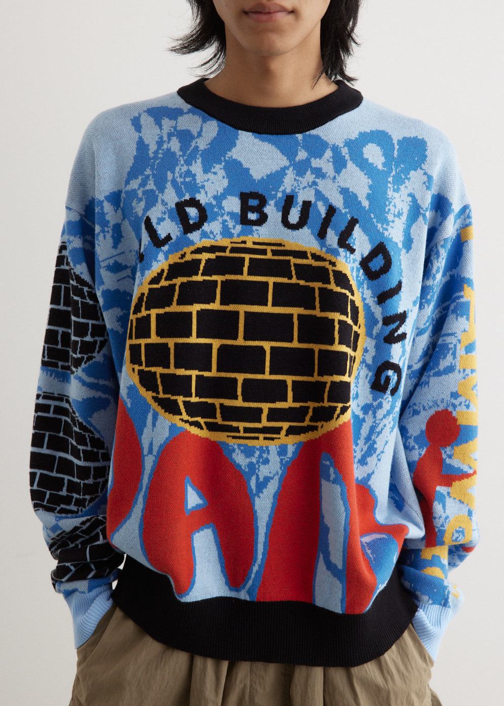 World Building Graphic Jacquard Knit World Building Graphic Jacquard Knit