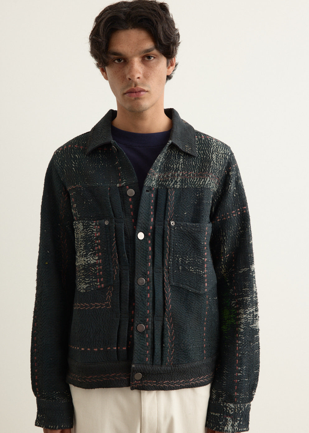 Marvin Antique Kantha Quilt Jacket