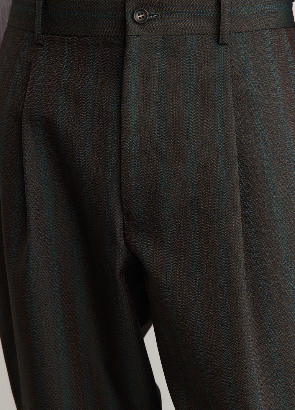 Stripe Pleated Trousers