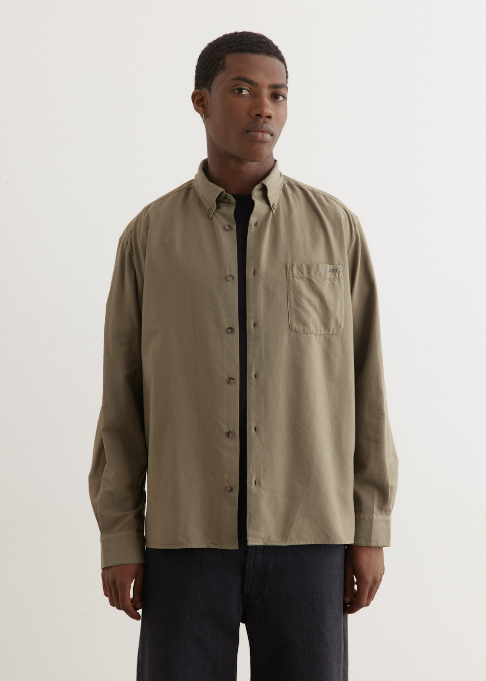 A.P.C. - Mateo Logo Shirt - Shirt,All Products : American Fashion Style Bags On Sale A.P.C. - Mateo Logo Shirt - Shirt,All Products : American Fashion Style Bags On Sale