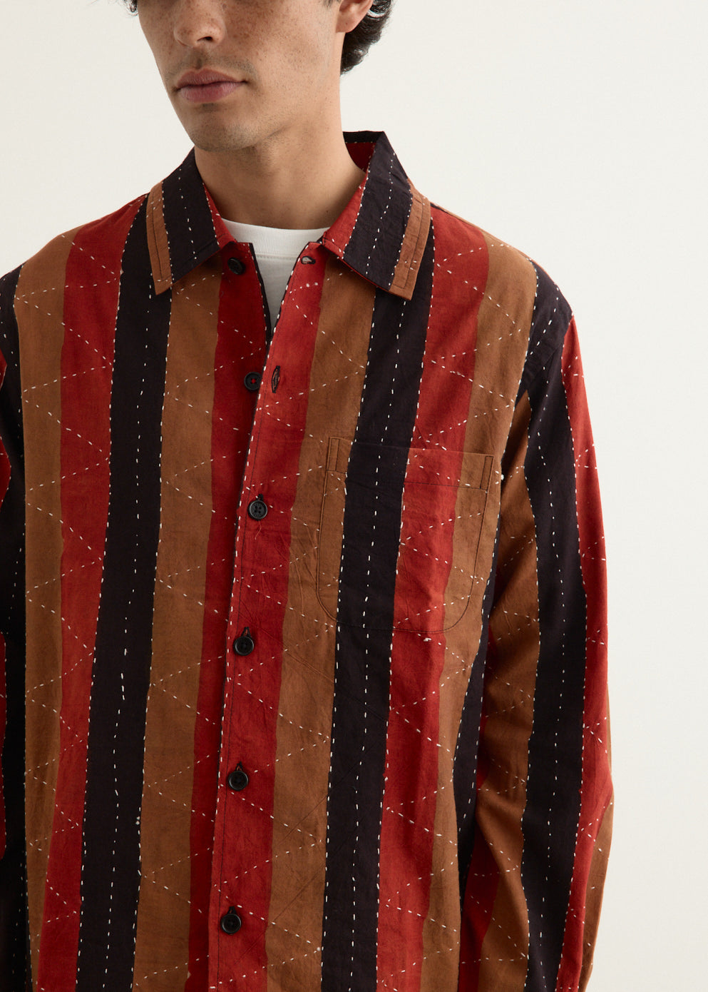 Martin Natural Dye Hand Embroidered Shirt