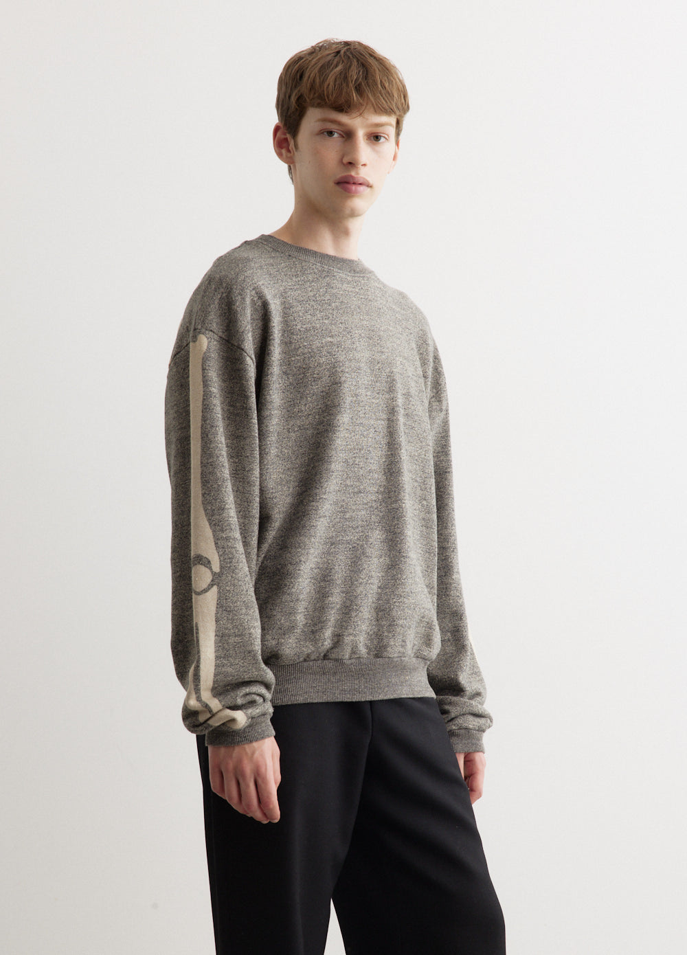 Grandrelle Fleece Knit BIG Crew Sweatshirt