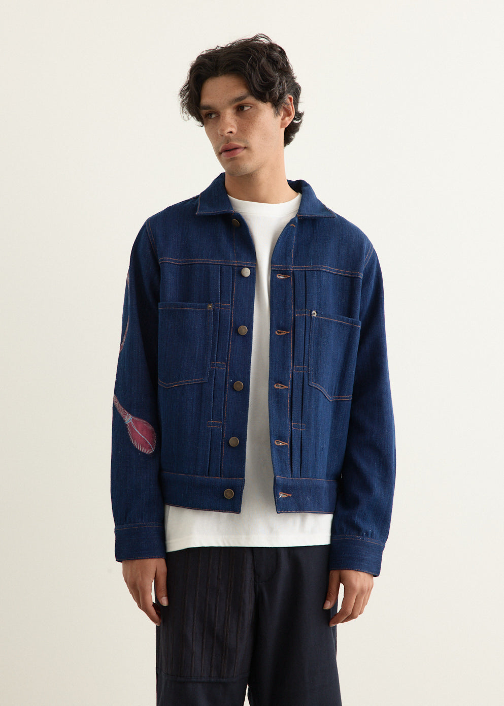 Marvin Natural Dyed Hand Painted Jacket