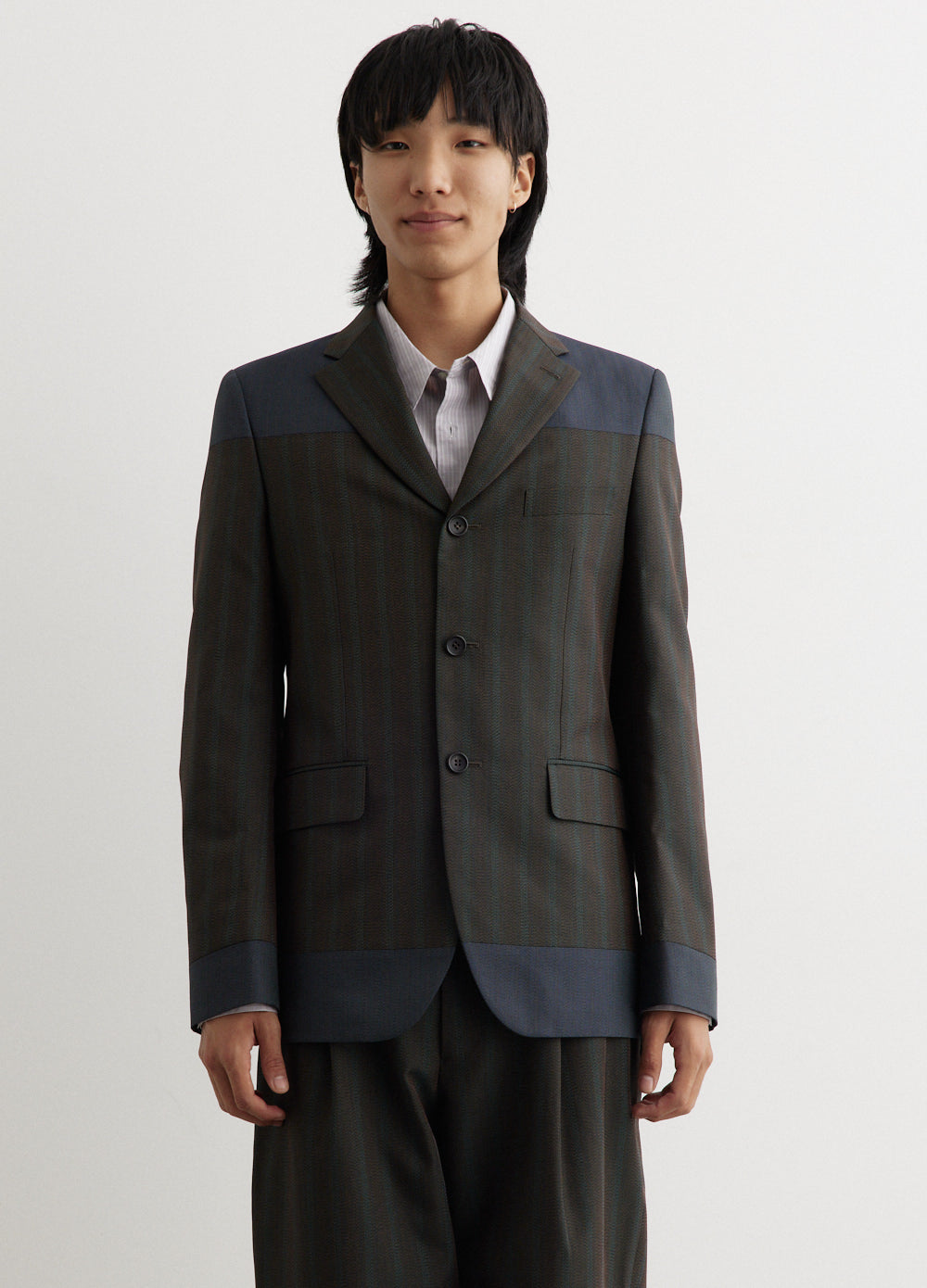 Stripe Blocked Jacket