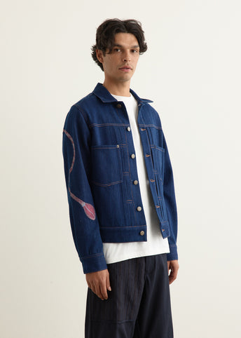Marvin Natural Dyed Hand Painted Jacket