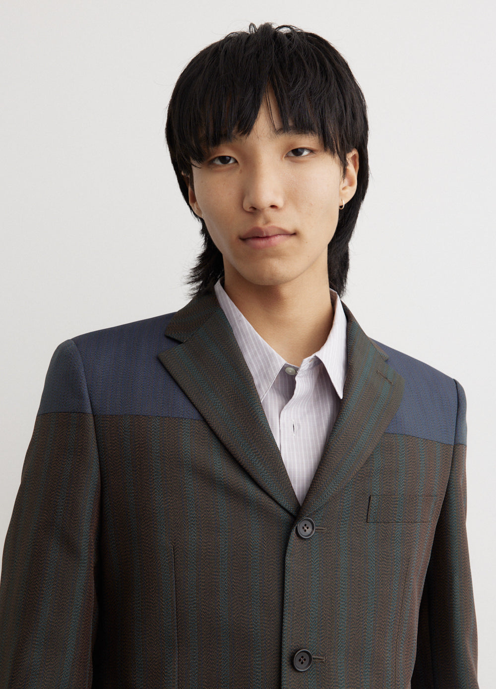 Stripe Blocked Jacket