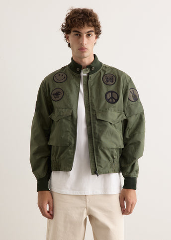 G-8 Jacket - Python Jacquard Sateen