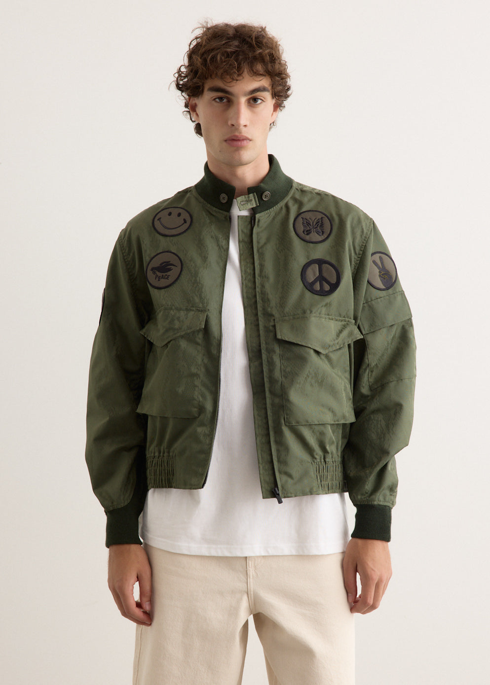 Needles - G-8 Jacket - Python Jacquard Sateen - Jacket,Specials : American Fashion Style Bags On Sale Needles - G-8 Jacket - Python Jacquard Sateen - Jacket,Specials : American Fashion Style Bags On Sale
