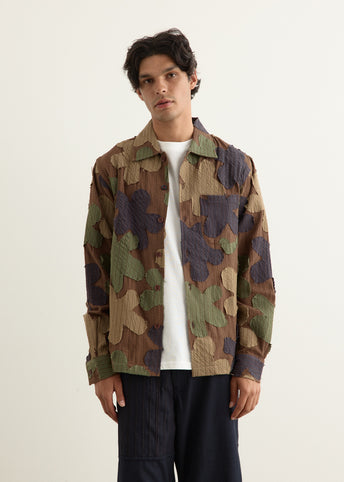 Martin Seersucker Flower Shirt