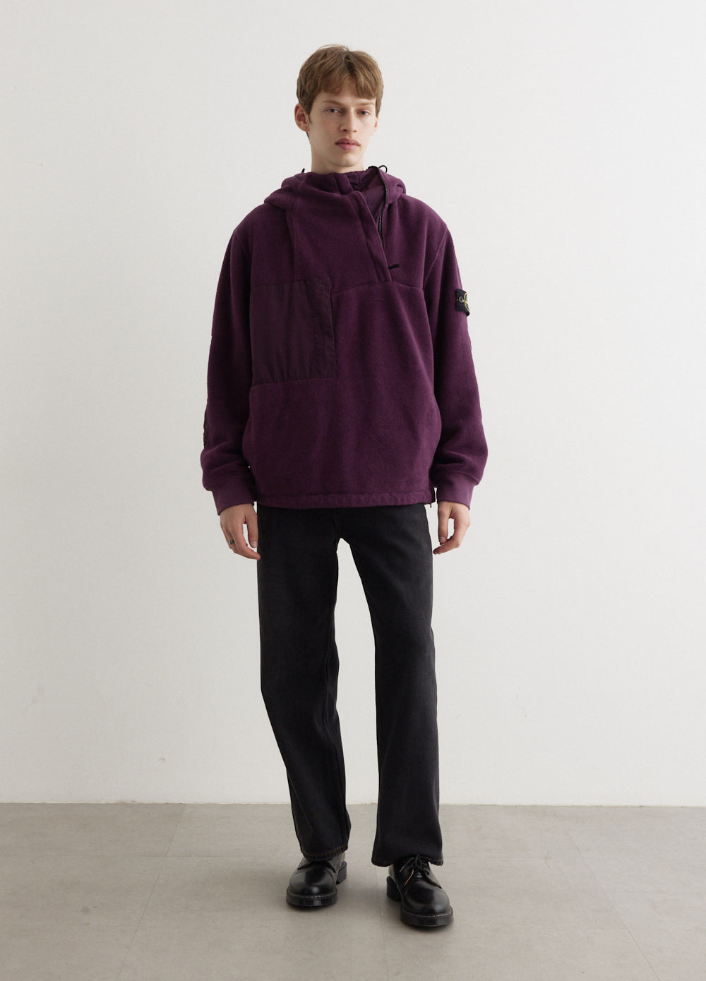 Nylon Cotton Fleece Anorak
