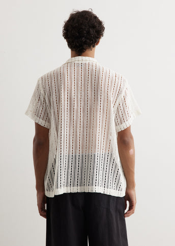 Meandering Lace Short Sleeve Shirt