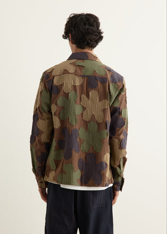 Martin Seersucker Flower Shirt