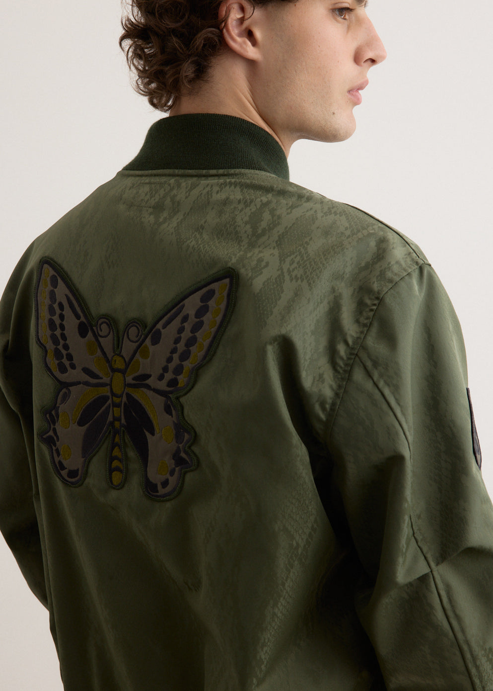 G-8 Jacket - Python Jacquard Sateen