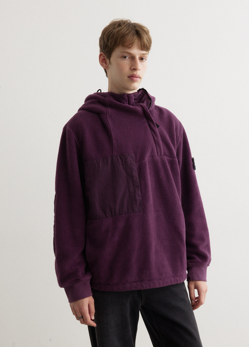 Nylon Cotton Fleece Anorak