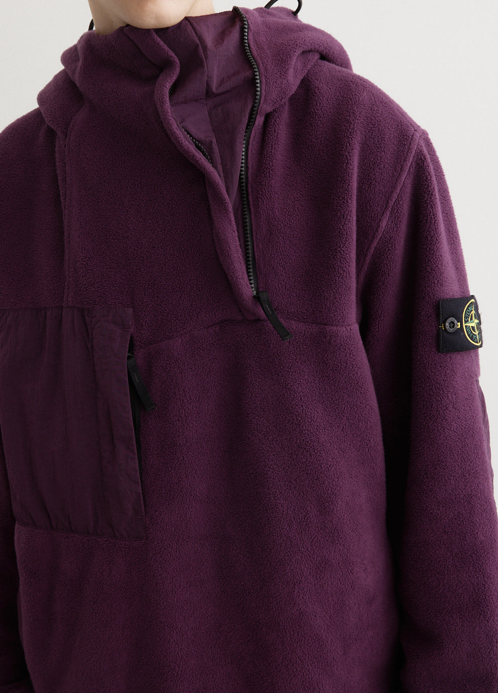 Nylon Cotton Fleece Anorak