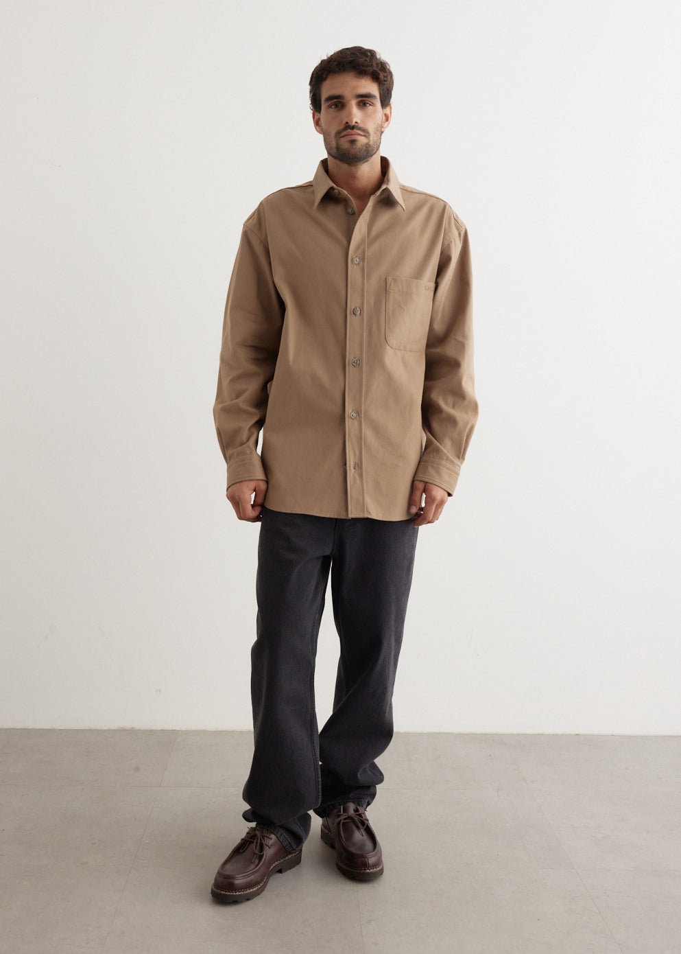 A.P.C. - Emilien Logo Shirt - Shirt,All Products : American Fashion Style Bags On Sale A.P.C. - Emilien Logo Shirt - Shirt,All Products : American Fashion Style Bags On Sale