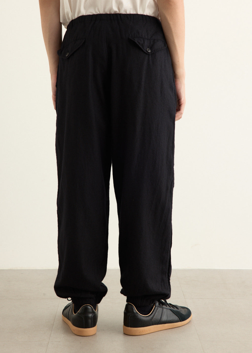Cashmere Silk Garment Dyed Drawstring Pants