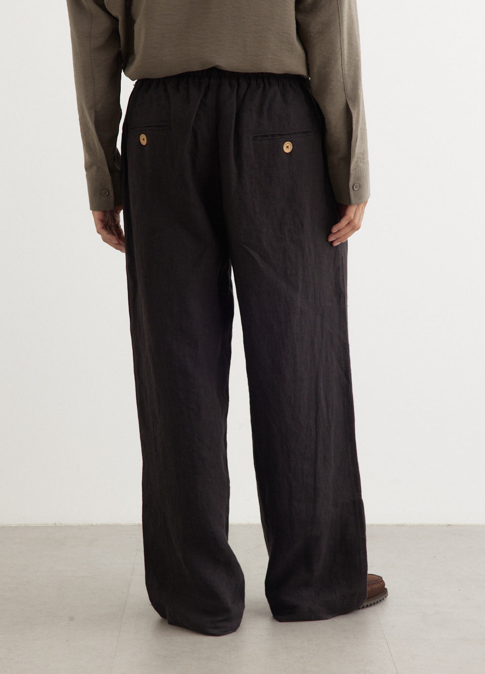 Wide Leg Linen Trousers