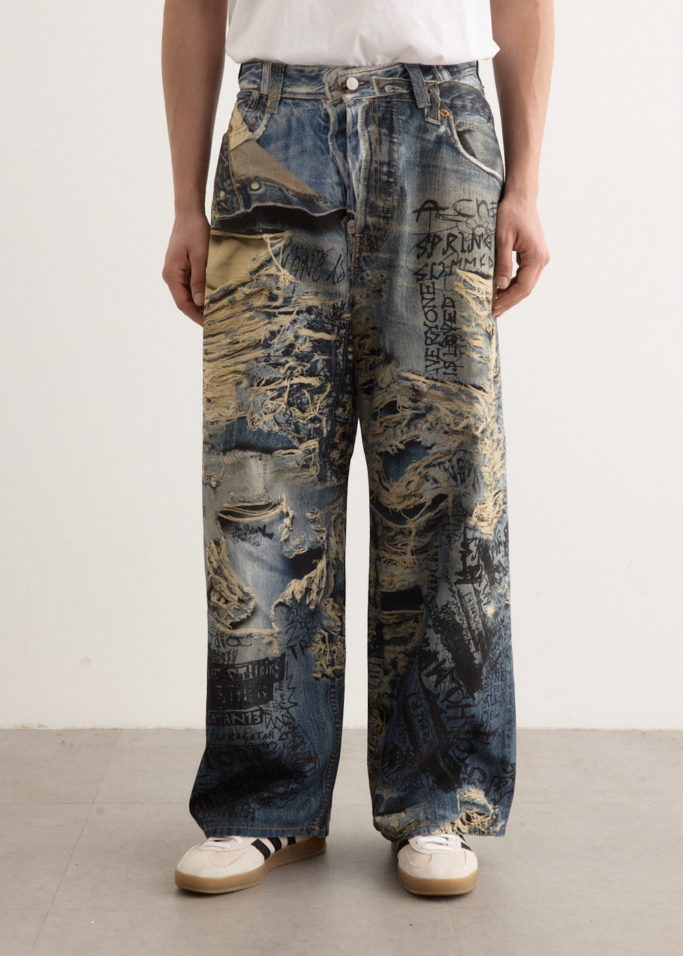 Acne Studios - 2023M FN TLO Torn Scribble Jeans - Jean,Specials : American Fashion Style Bags On Sale Acne Studios - 2023M FN TLO Torn Scribble Jeans - Jean,Specials : American Fashion Style Bags On Sale