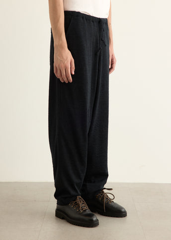 Wool Knit Tapered Pants