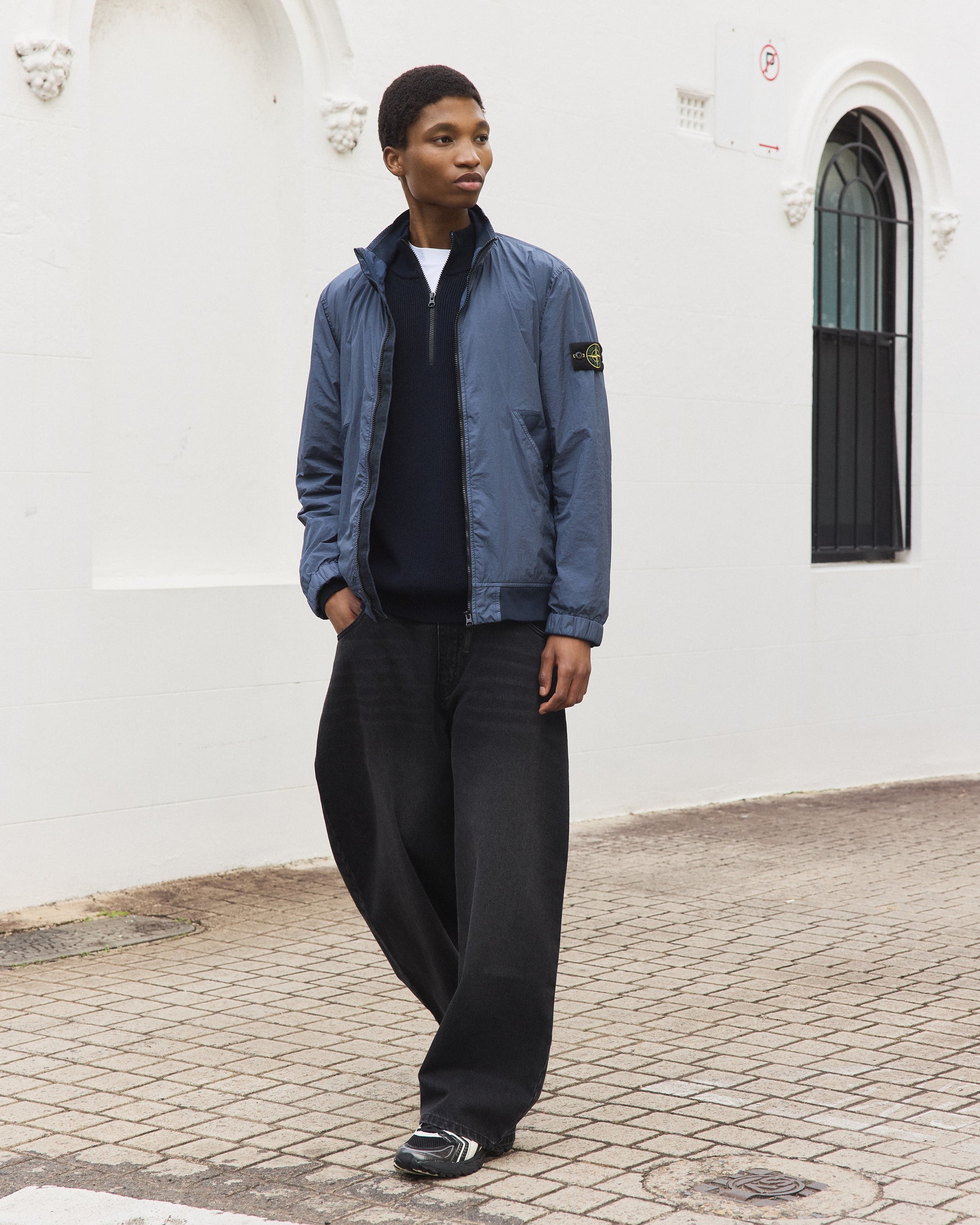 Garment Dyed Crinkle Reps Zip Jacket