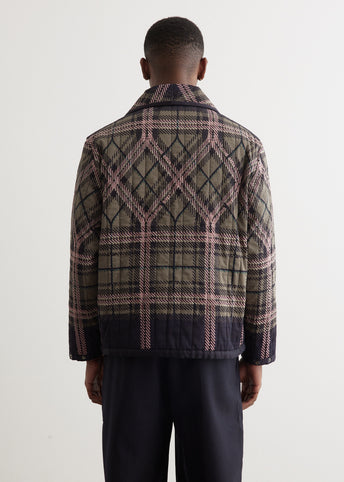 Quilted plaid jacket deals