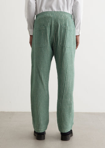 Hand-Frayed Stripe Trousers