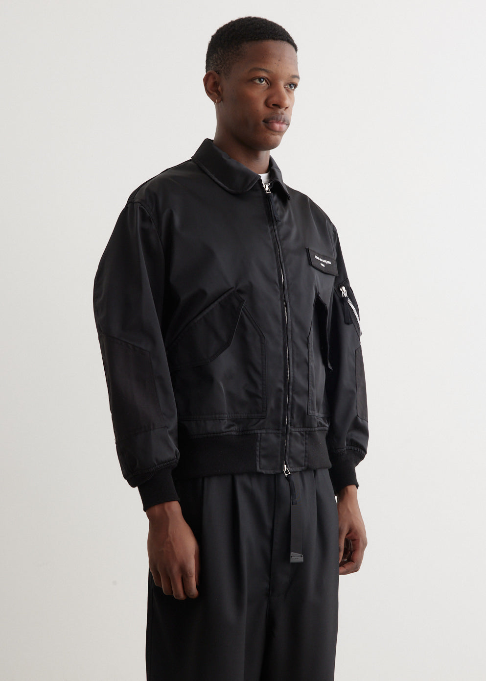 Nylon Twill Bomber Jacket