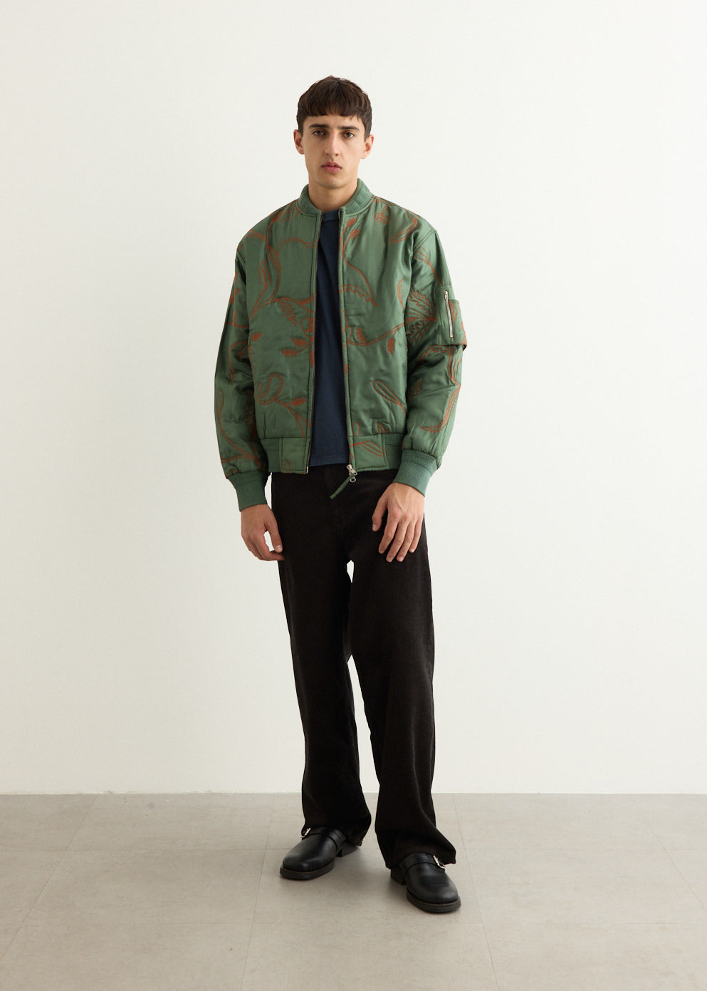 Max Silk Quilted Bomber