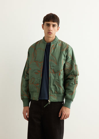 Max Silk Quilted Bomber