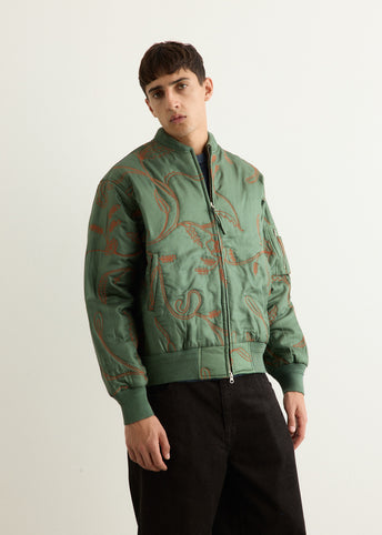 Max Silk Quilted Bomber