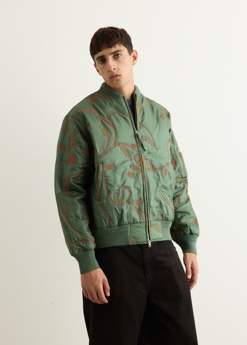 Max Silk Quilted Bomber