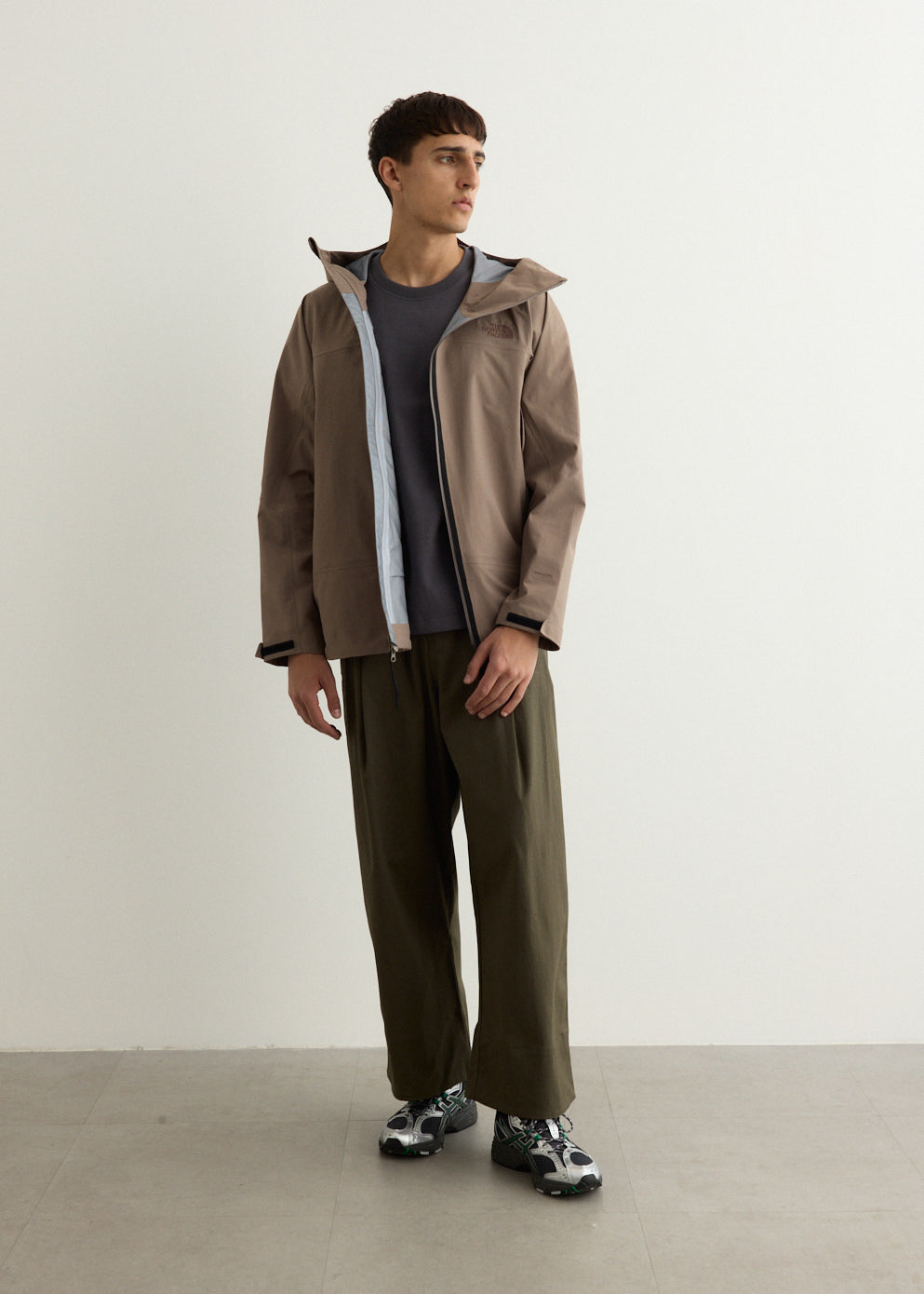 Asymmetric Zip Hardshell Jacket