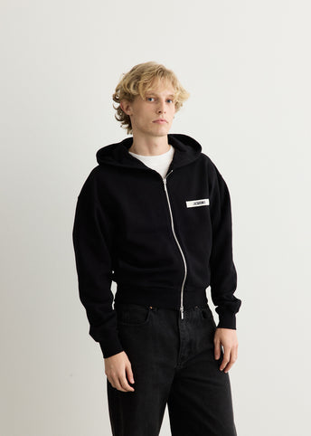 Le Hoodie Zip Gros Grain