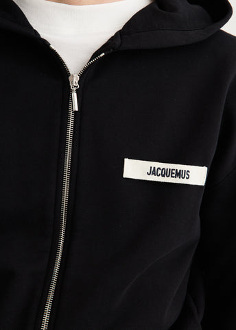 Le Hoodie Zip Gros Grain