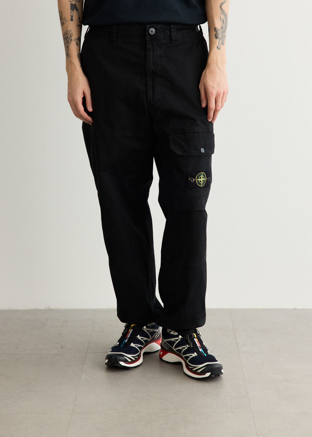 Loose Fit Organic Cotton Broken Twill Cargo Pants