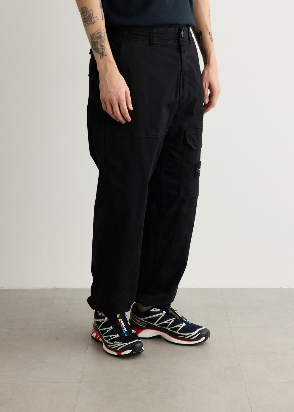 Loose Fit Organic Cotton Broken Twill Cargo Pants