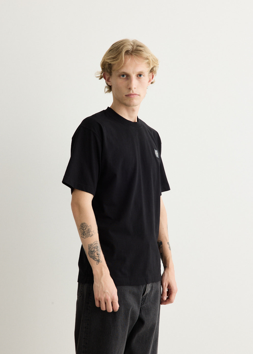 Regular Fit Garment Dyed Compass T-Shirt