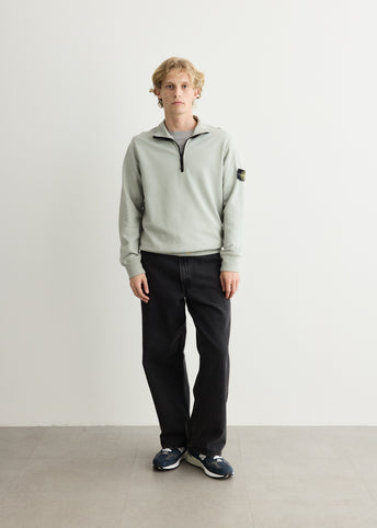 Organic Cotton Fleece Half Zip Sweatshirt