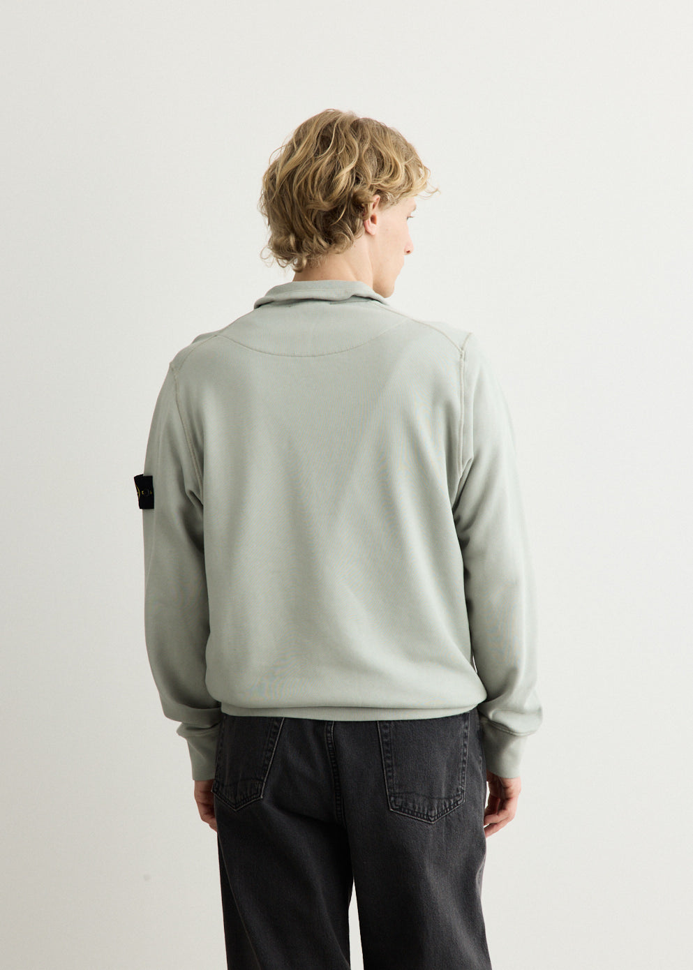 Organic Cotton Fleece Half Zip Sweatshirt