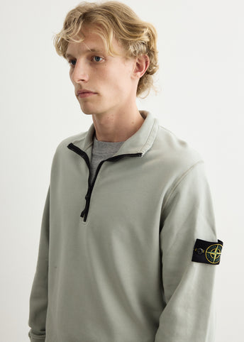 Organic Cotton Fleece Half Zip Sweatshirt