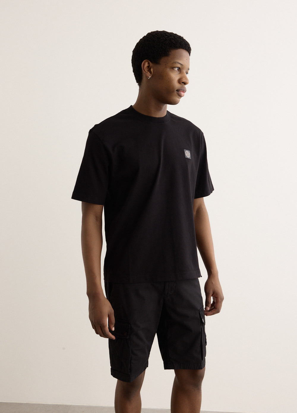 Regular Fit Compass Patch Overdyed T-Shirt