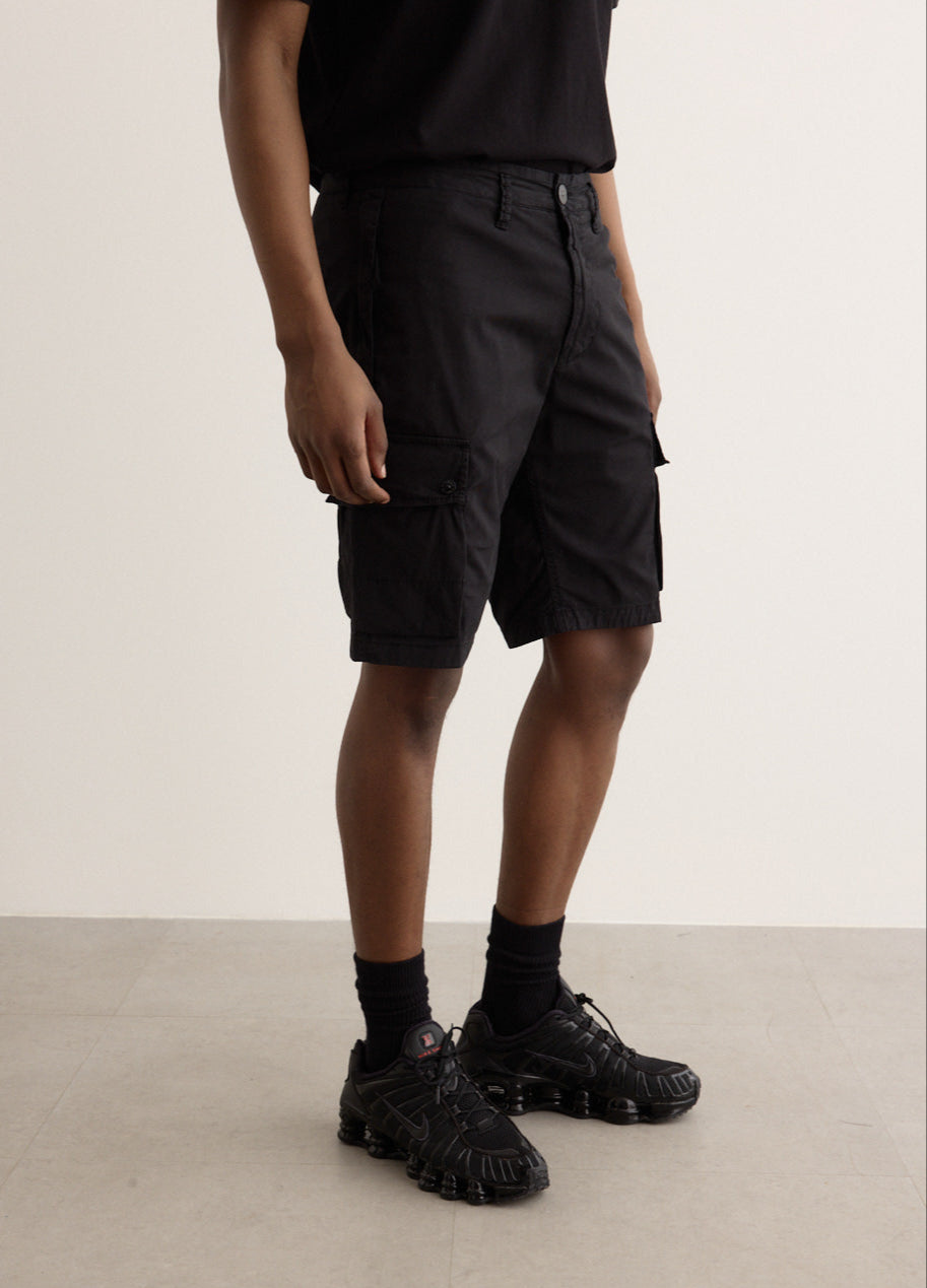 Supima Cotton Twill Stretch Cargo Shorts