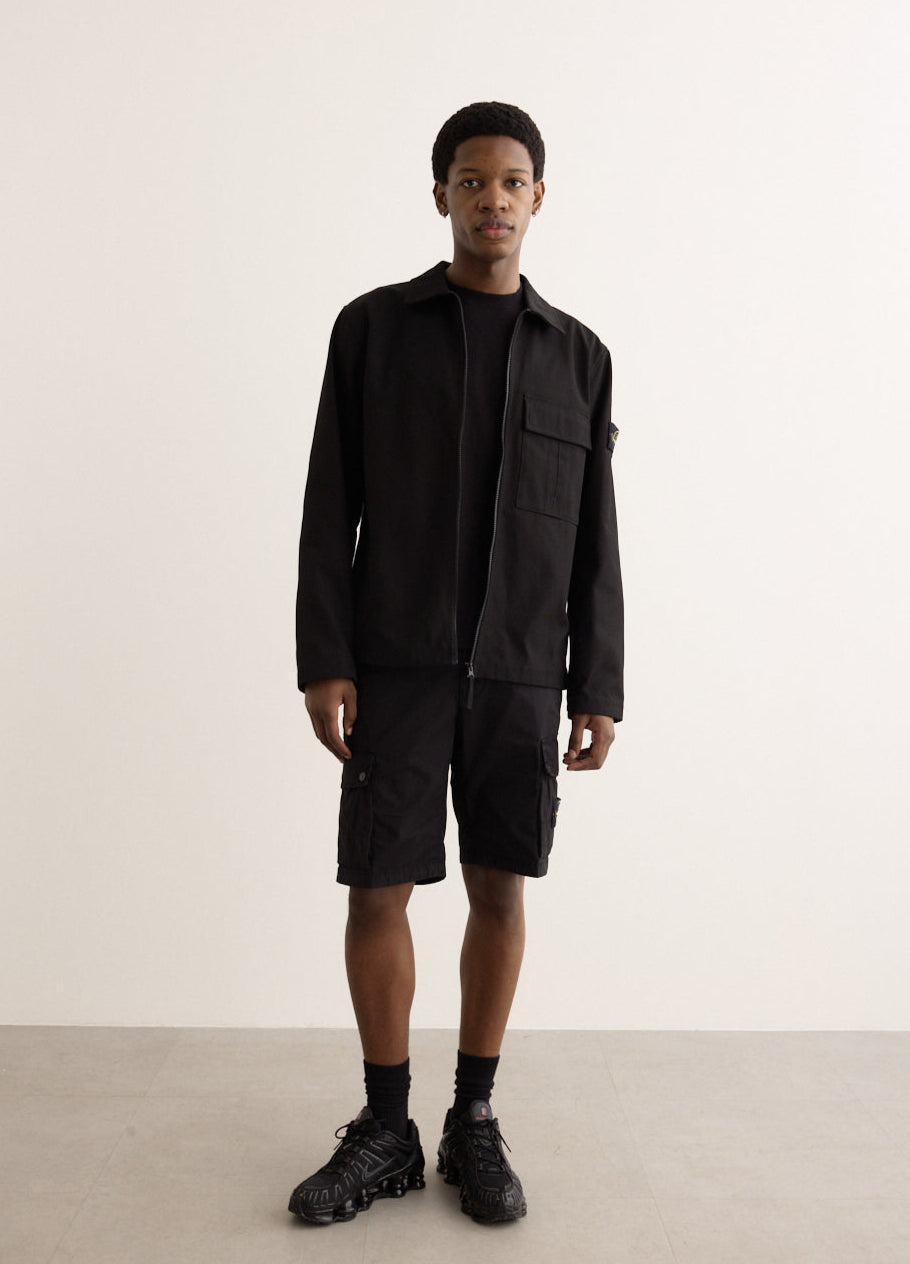 Panama Cotton Zip Overshirt