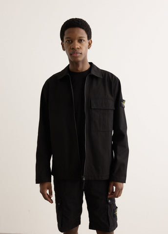 Panama Cotton Zip Overshirt