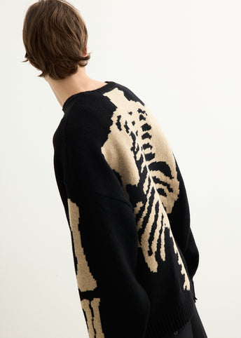 5G Wool BONE Crew Sweater