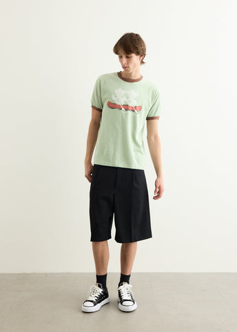 20/-Jersey RINGER T-Shirt ("K" BEAR)