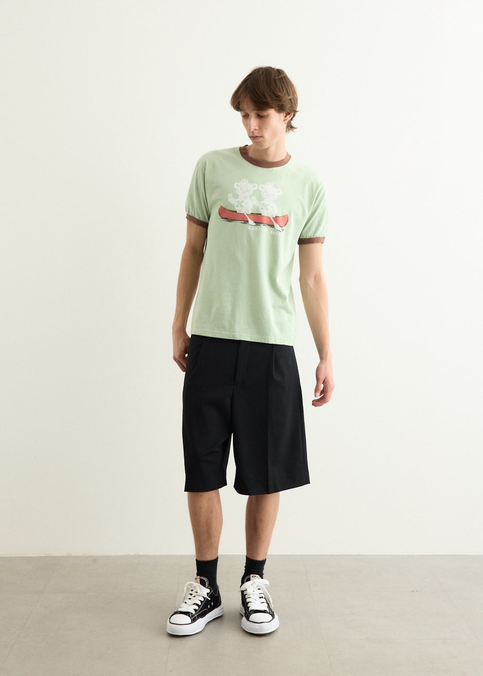 20/-Jersey RINGER T-Shirt ("K" BEAR)